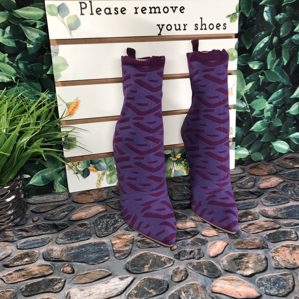 EGO- RICOCHET PURPLE PRINT KNIT - Picture 6 of 14